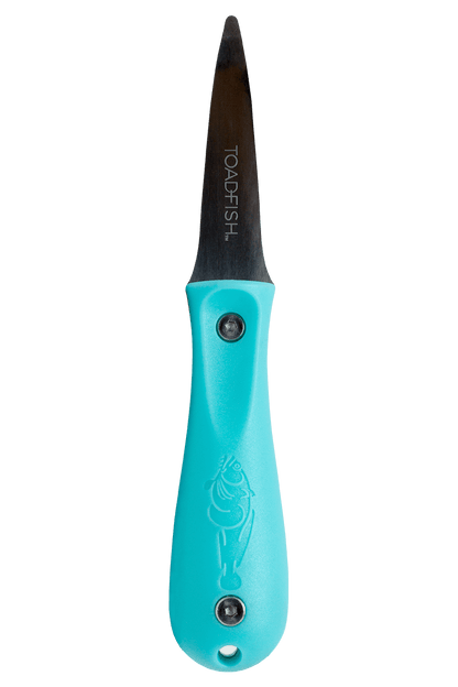 Coastal Kitchen Collection Teal features patented designs that make preparing coastal food easier, safer, and more enjoyable. Set includes one oyster Knife - ergonomic bent tip design, handle made from recycled plastic bottles, one shrimp cleaner - peels, deveins, and butterflies shrimp in one smooth motion, and one crab cutter - cuts crab shells instead of smashing them. Shop at The Painted Cottage and Annapolis boutique.