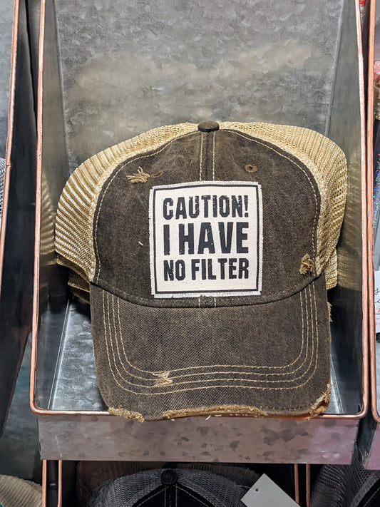 Vintage Hat | Caution/Filter VINTAGE LIFE Hat womens-baseball-cap-hat-cute-annapolis-8