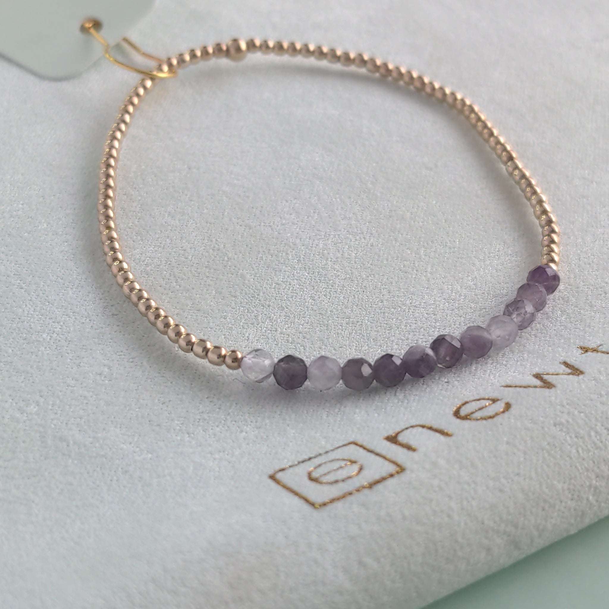 GLD BLISS 2MM DOGTOOTH AMETHYST