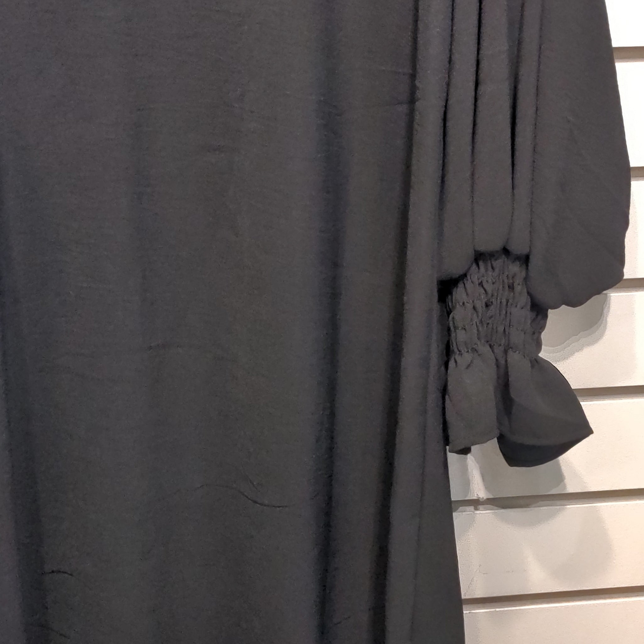 BLACK CAMILLA BALLOON SLV DRESS