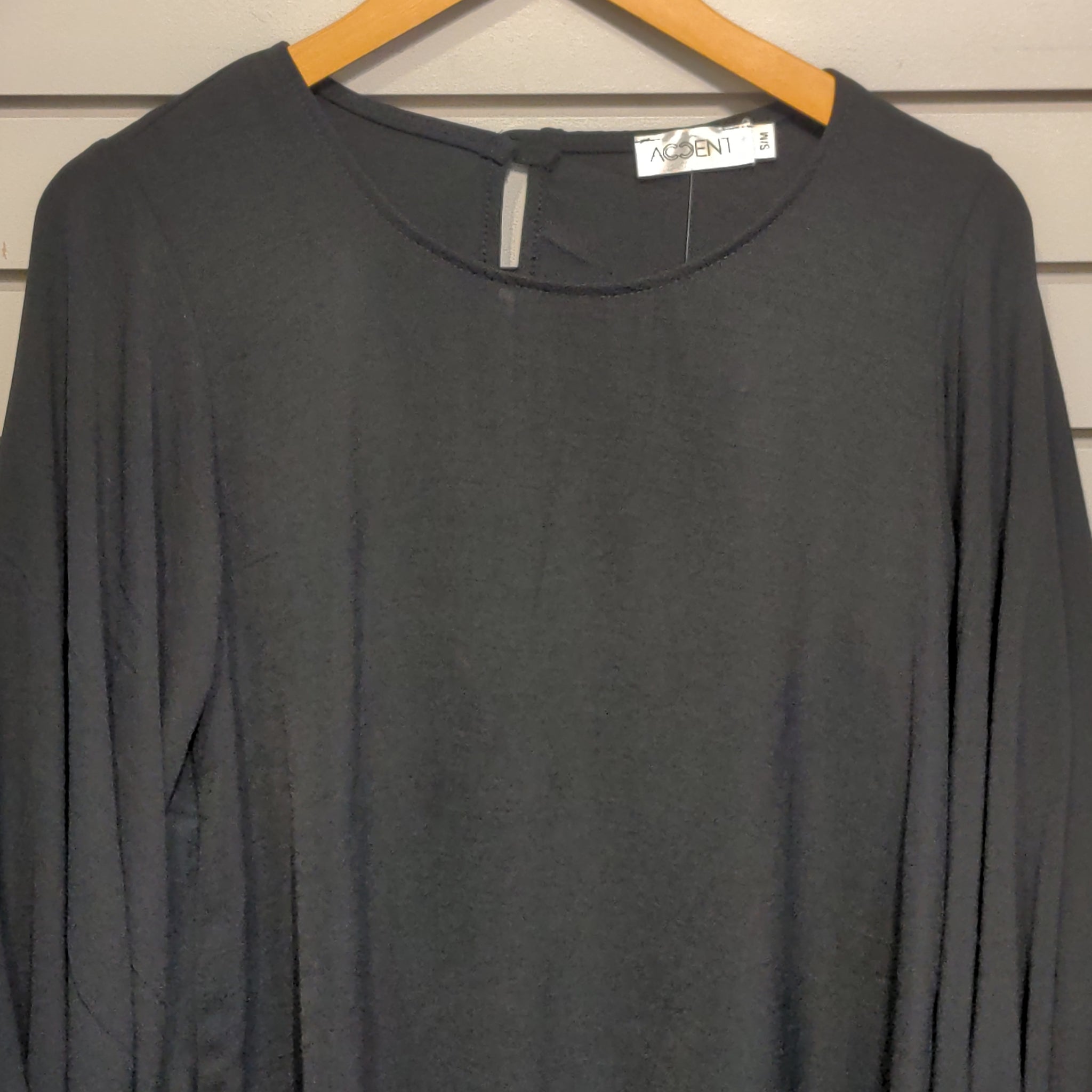 BLACK CAMILLA BALLOON SLV DRESS