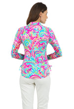 Copy of AUBREY CANDY PINK MULTI LONG SLEEVE ZIP