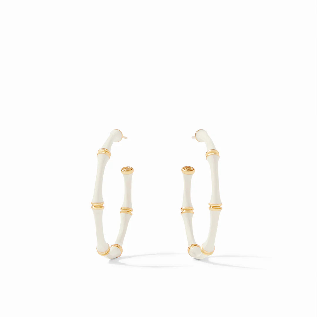 Bamboo Hoop Ivory Enamel