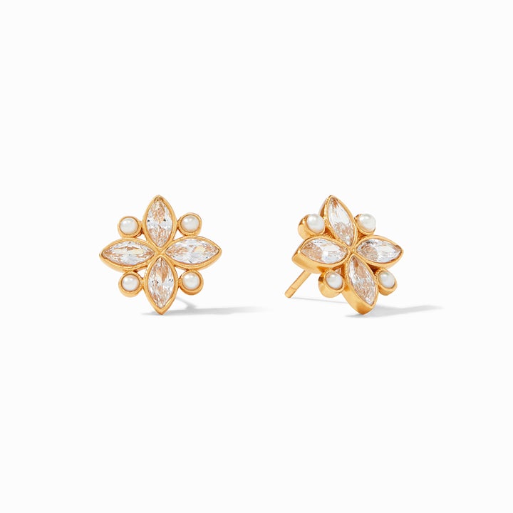 CHARLOTTE STUD GOLD ZIRCONIA