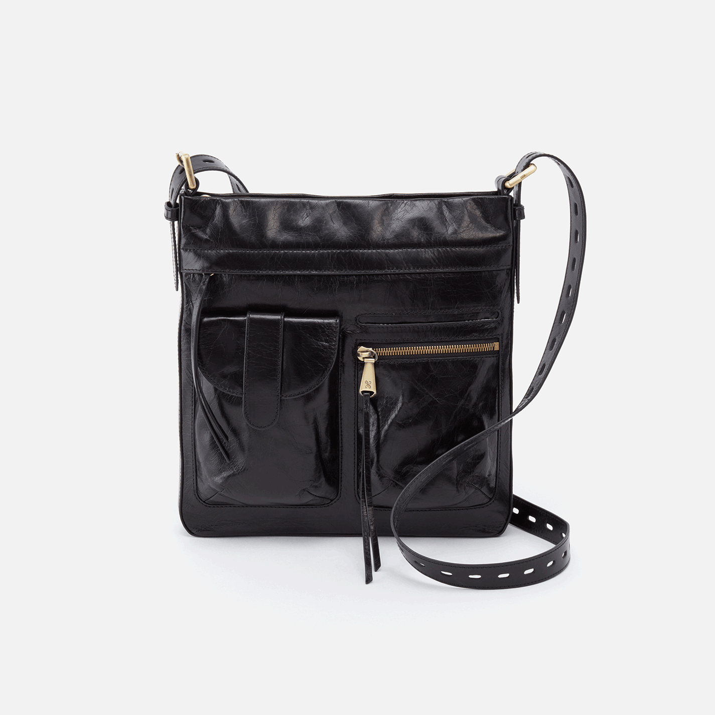Hobo Crusade Crossbody Handbag Black