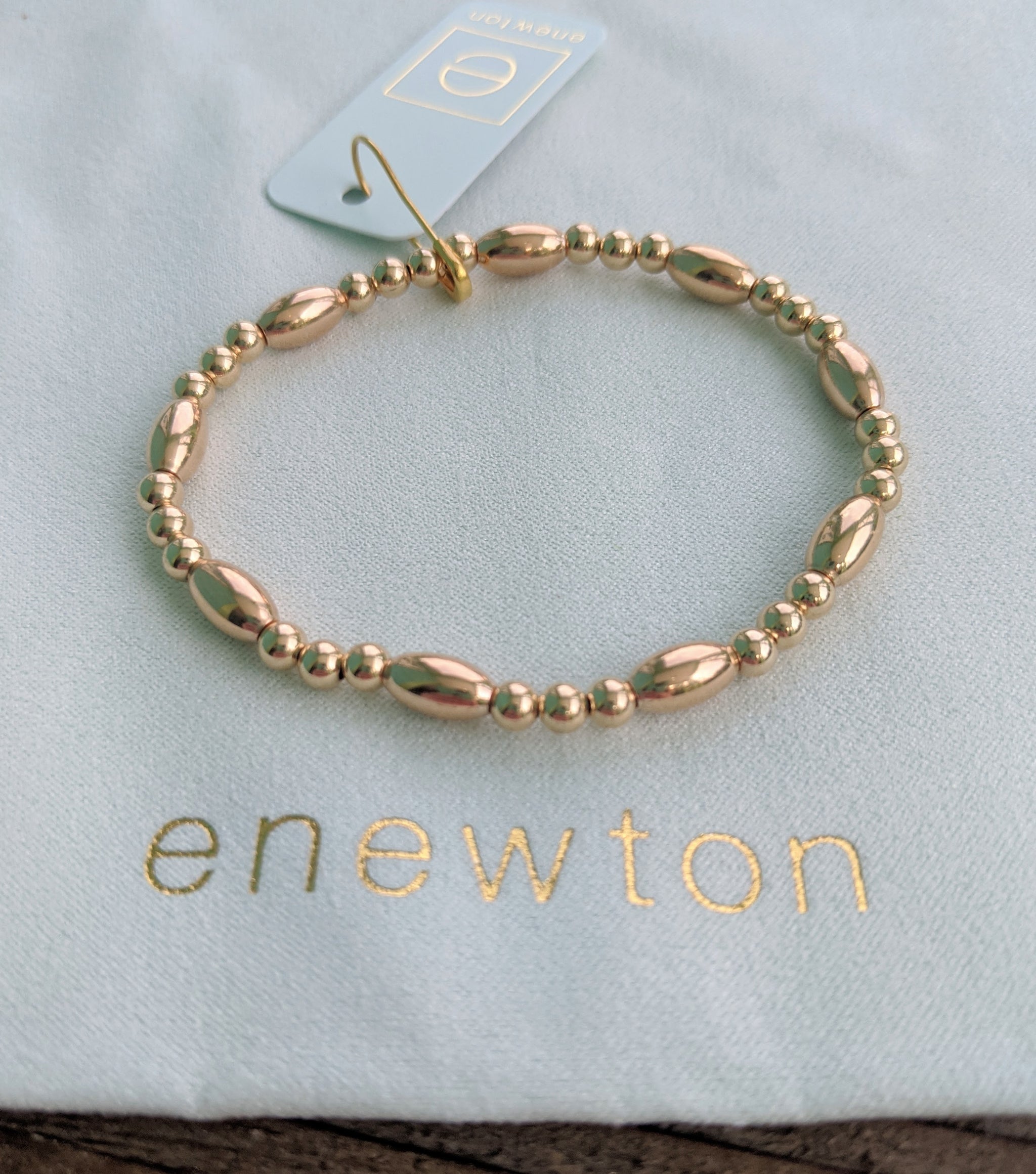 eNewton Harmony Sincerity 4mm Gold Bead Bracelet