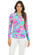 Copy of AUBREY CANDY PINK MULTI LONG SLEEVE ZIP