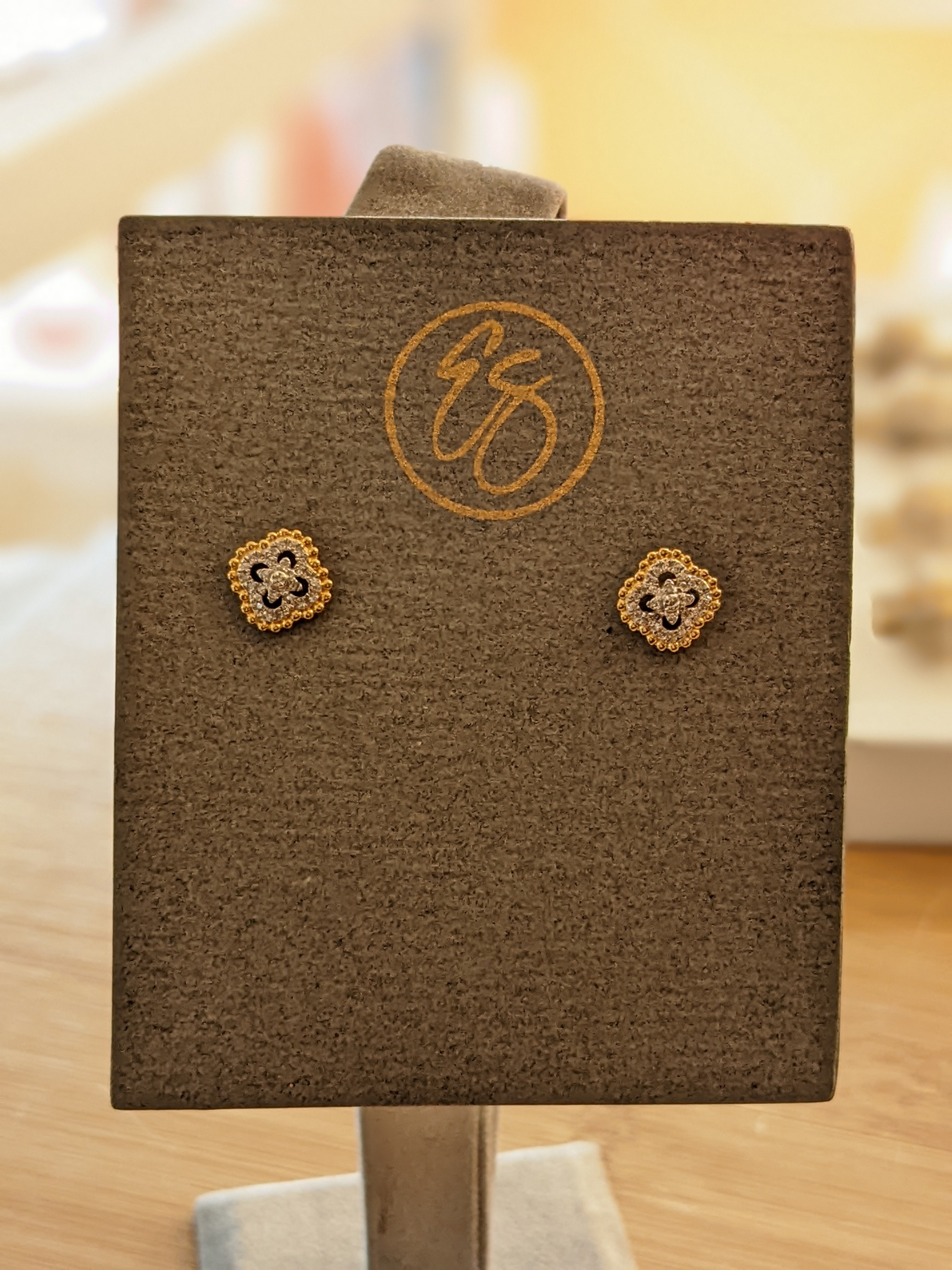 CLOVER EARRING YELLOW GOLD