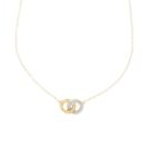 Entwined Discs Necklace | Gold
