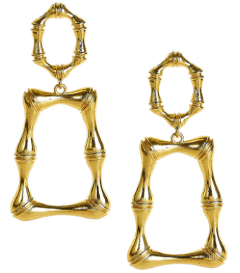 JORDAN BAMBOO GOLD EARRING