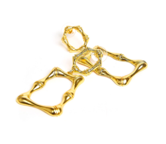 JORDAN BAMBOO GOLD EARRING