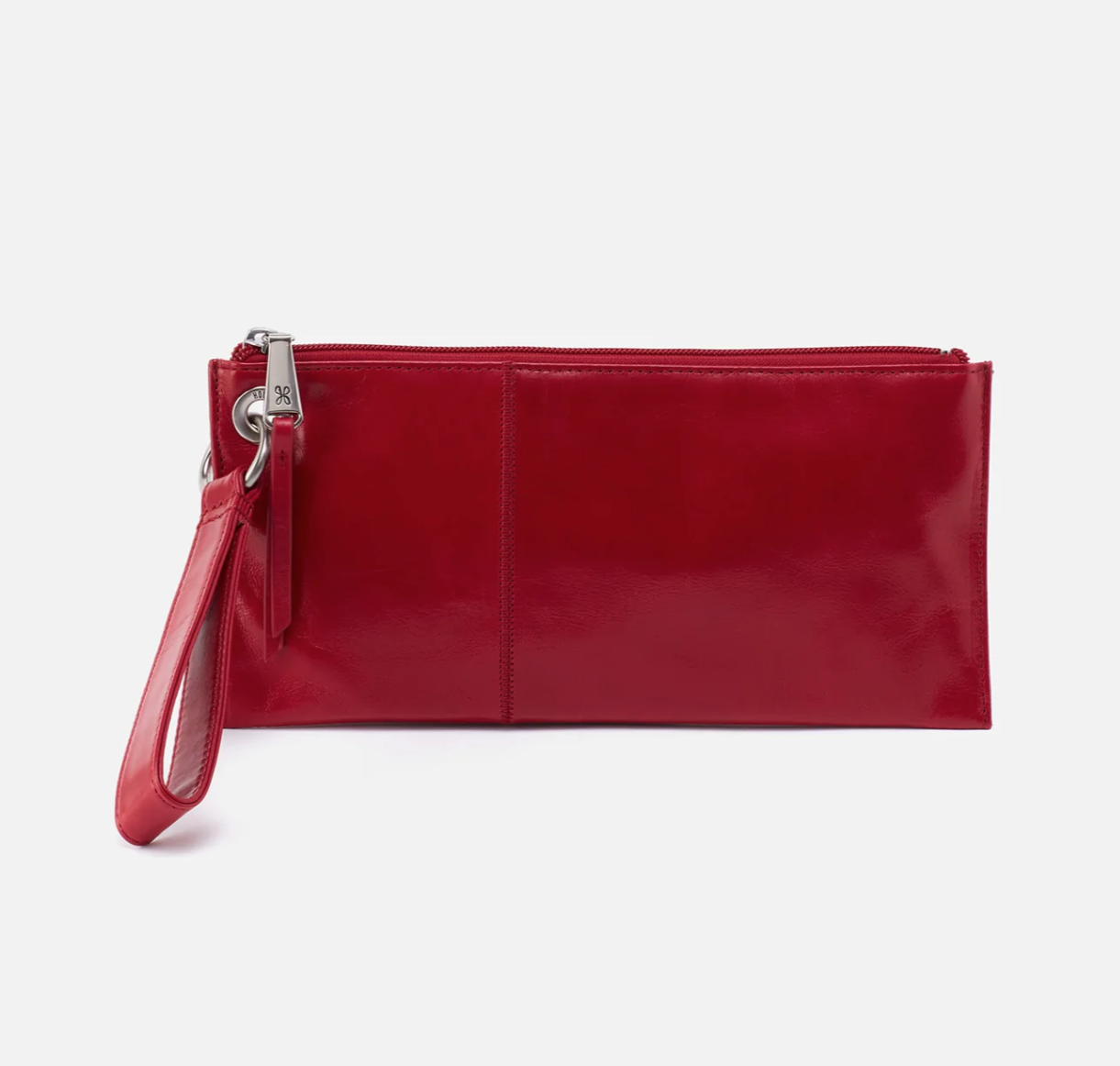 Vida Wristlet Crimson by HOBO features convenient wristlet strap, zipper closure, room for your phone and credit card slots. Shop at The Painted Cottage in Edgewater, MD.