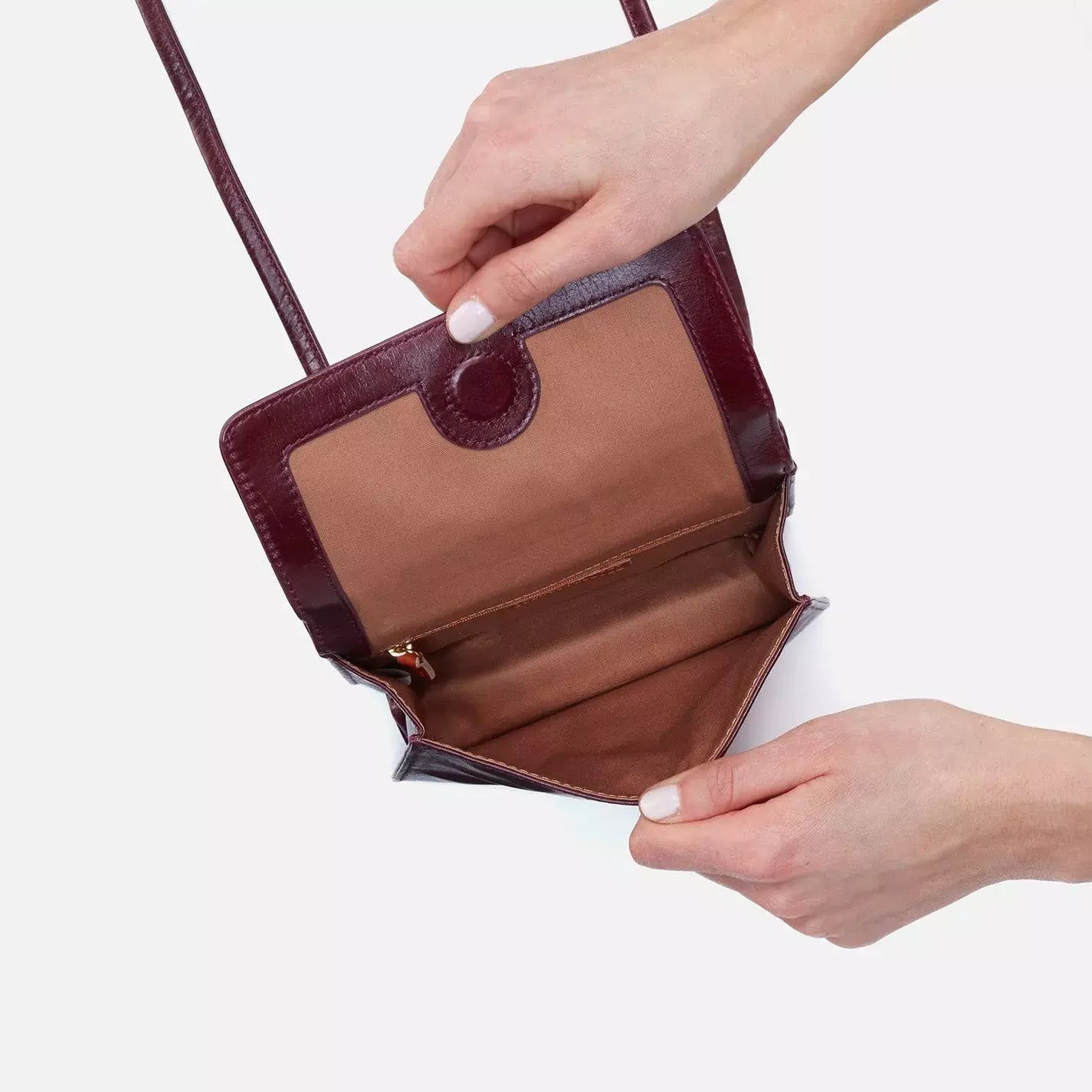 JILL WALLET CROSSBODY MERLOT