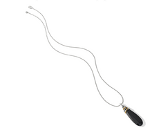 Brighton Neptune's Rings Pyramid Black Agate Necklace