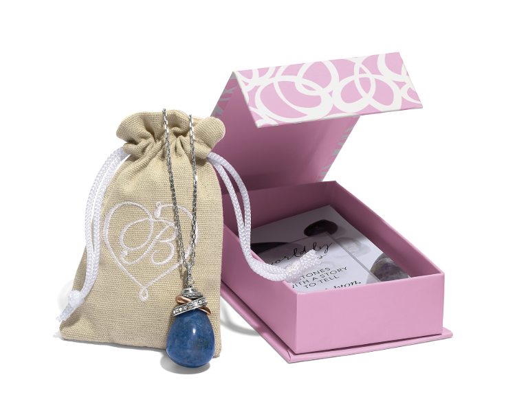 Brighton Neptune's Rings Brazil Blue Quartz Pendant