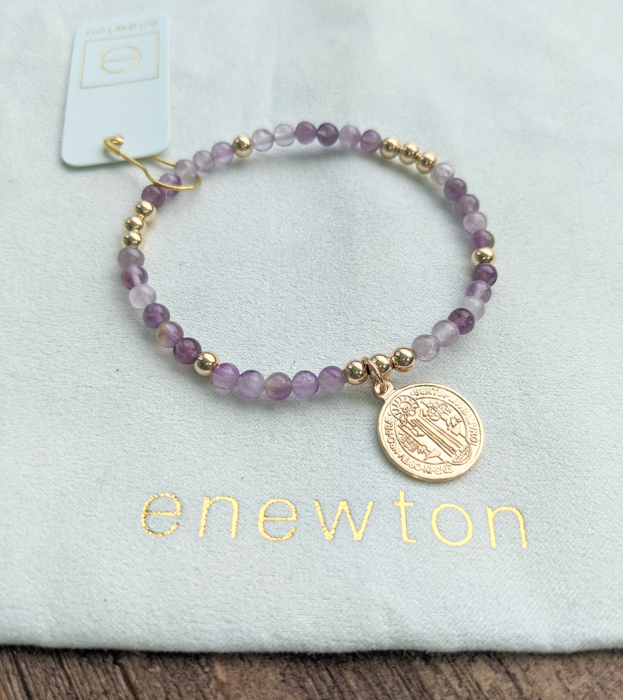 eNewton Worthy Gold Charm