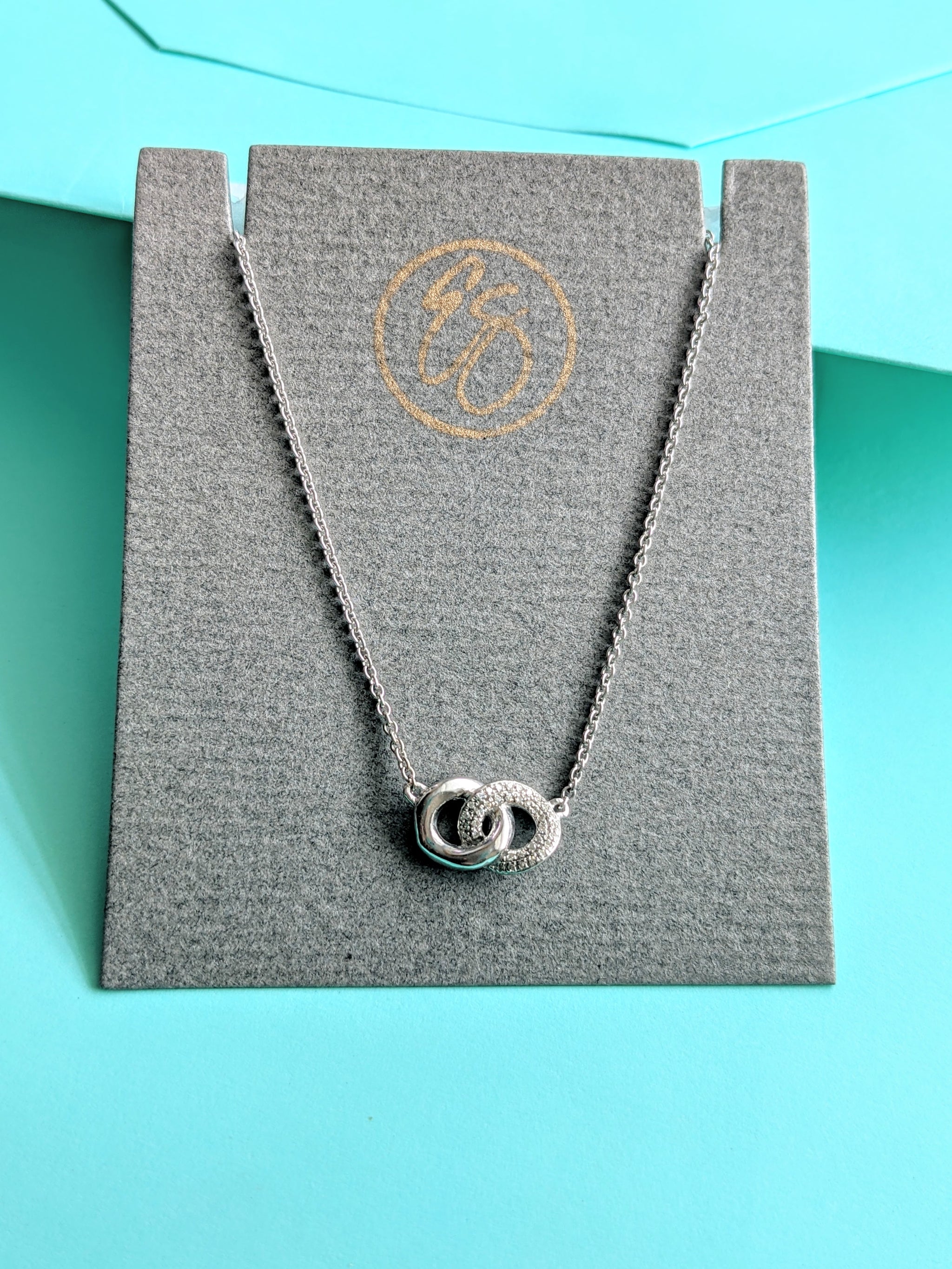 Entwined Discs Necklace | Silver