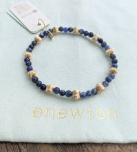 eNewton Extends Dignity Gold Sincerity Pattern 6mm Bead Bracelet - Available in Four Gemstones