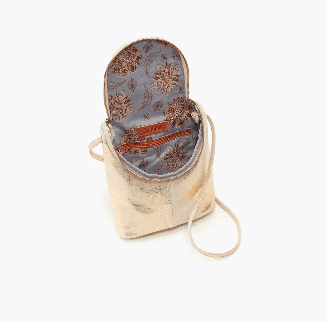 Hobo Fern Crossbody Handbag Distressed Gold