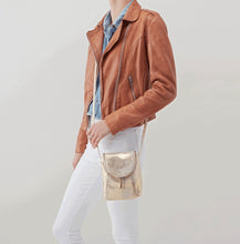 Hobo Fern Crossbody Handbag Distressed Gold
