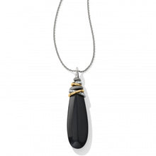Brighton Neptune's Rings Pyramid Black Agate Necklace