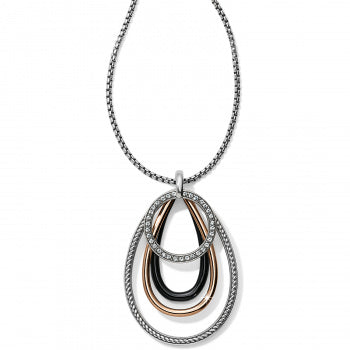 Brighton Neptune's Rings Black Convertible Pendant Necklace