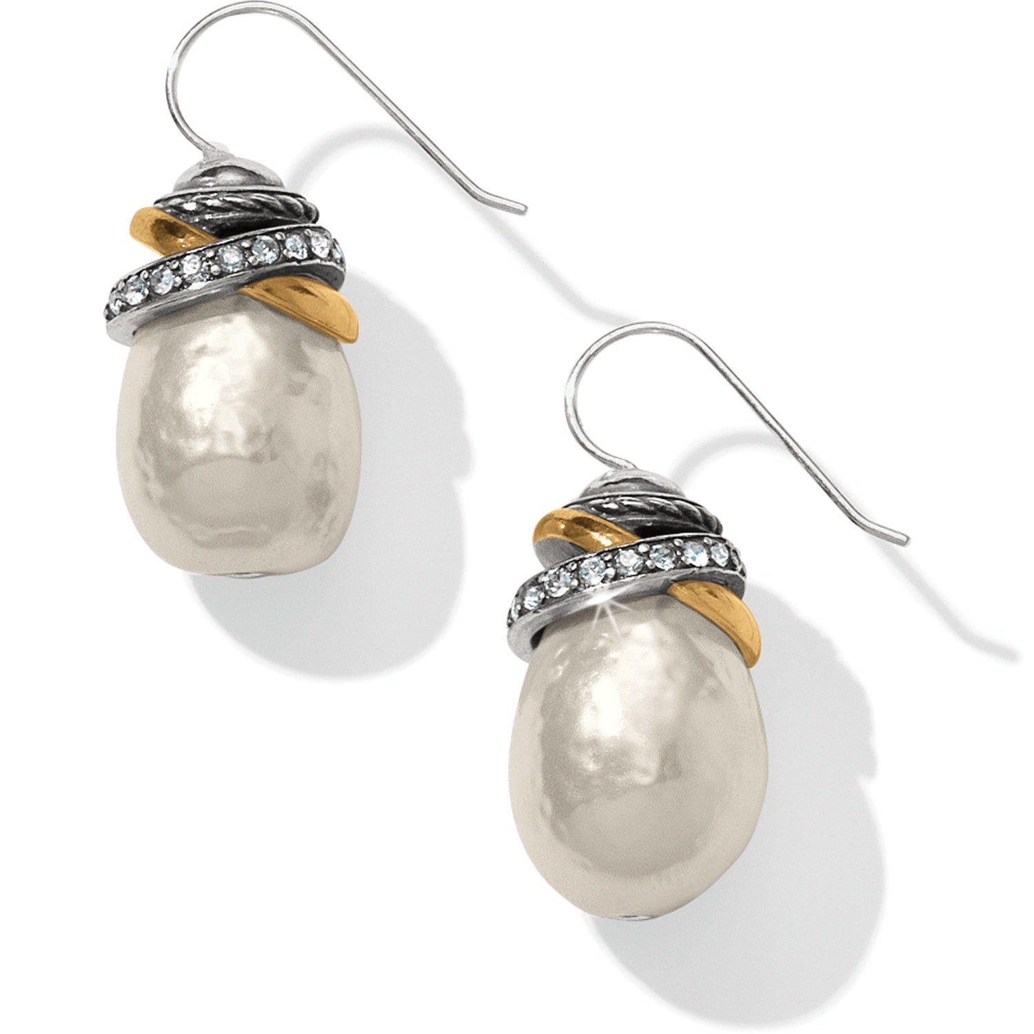 Brighton Neptune's Rings Pearl French Wire Earrings