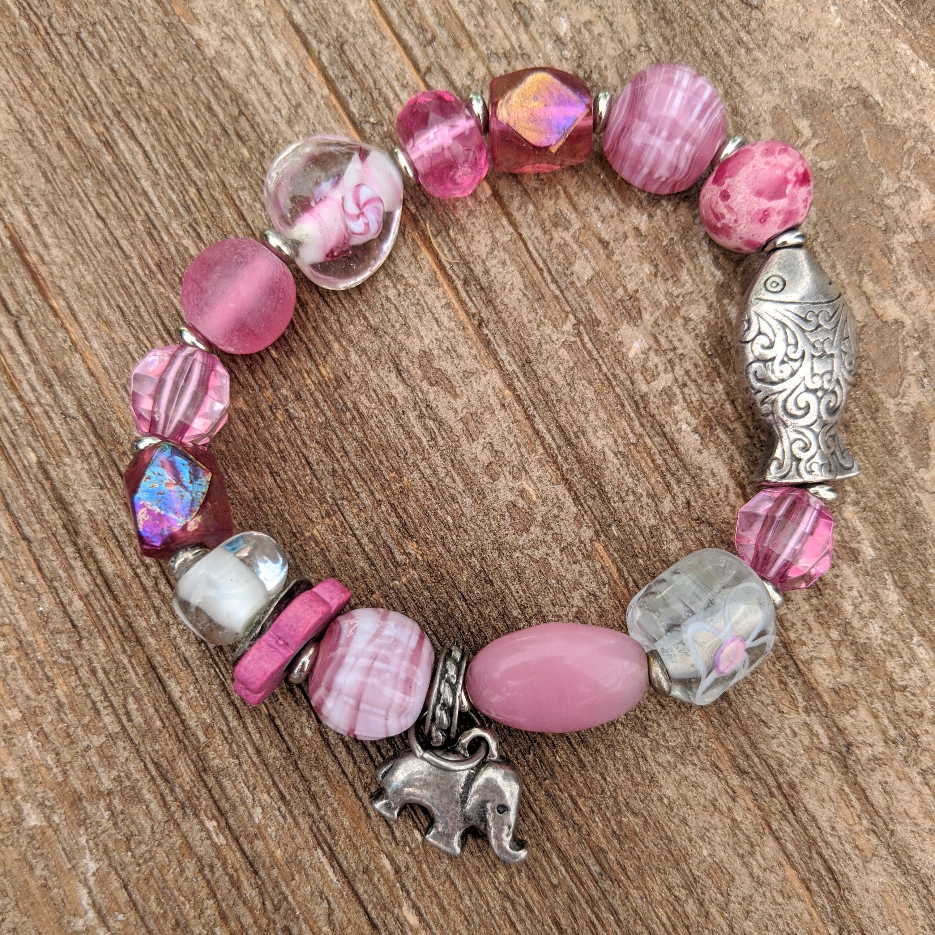Niki Bracelet- Pinky the Elephant