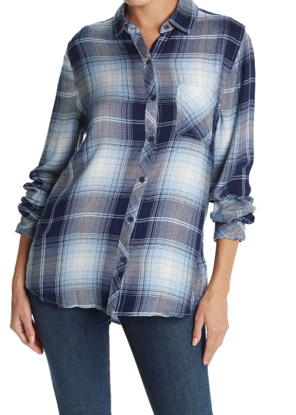 CHARLEY PLAID BLUE BALLOON